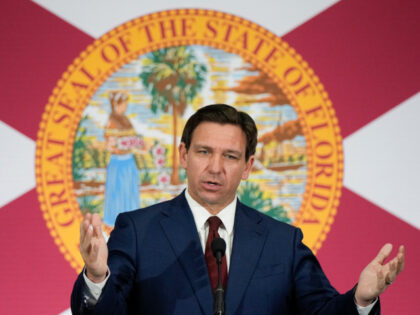 FILE - Florida Gov. Ron DeSantis speaks during a news conference, May 9, 2023, in Miami. F