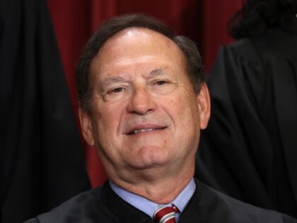 United States Supreme Court Associate Justice Samuel Alito poses for an official portrait