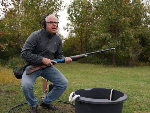 Minnesota DFL(Democratic-Farmer-Labor Party) candidate for governor Tim Walz watched a cla