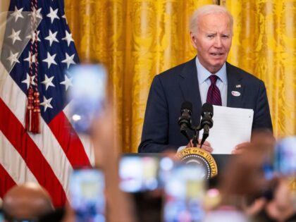 US President Joe Biden during a Diwali celebration in the East Room of the White House in