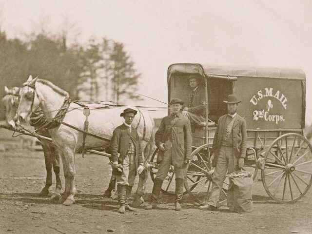 Mail wagon of 2d Army Corps. (Photo by Buyenlarge/Getty Images)