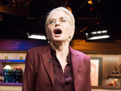 WATCH WHAT HAPPENS LIVE -- Pictured (l-r): Andy Cohen, Ellen Barkin and Anderson Cooper --