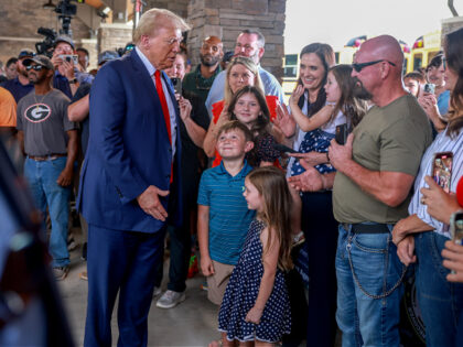 EVANS, GEORGIA - OCTOBER 04: Republican presidential nominee, former U.S. President Donald