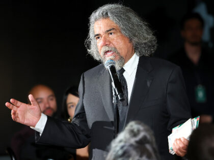 LOS ANGELES, CALIFORNIA - OCTOBER 24: George Lopez speaks onstage during TIME Latino Leade