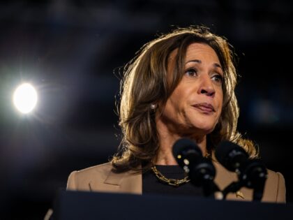 HANDLER, ARIZONA - OCTOBER 10: Democratic presidential nominee, Vice President Kamala Harr