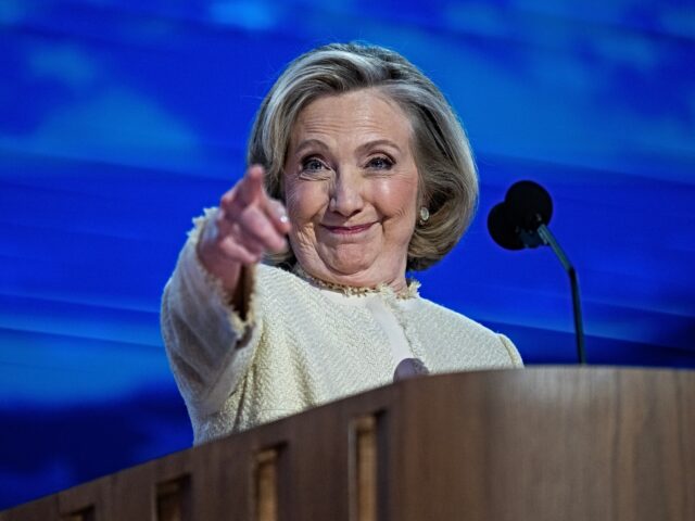 UNITED STATES - AUGUST 19: Hillary Clinton addresses the Democratic National Convention at