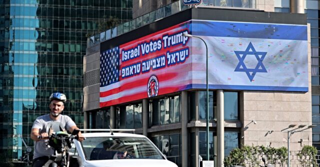 Main Tel Aviv Highway Billboard -- 'Israel Votes Trump'