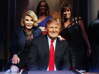 NEW YORK, NY - May 10 MANDATORY CREDIT Bill Tompkins/Getty Images Joan Rivers, Donald Tru