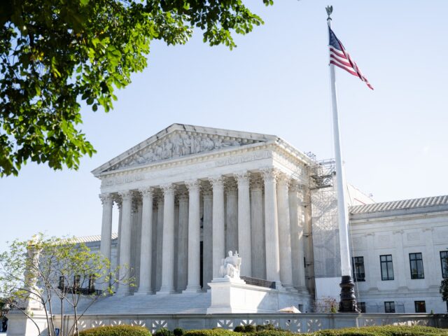 The US Supreme Court is seen on the first day of a new term in Washington, DC, on October