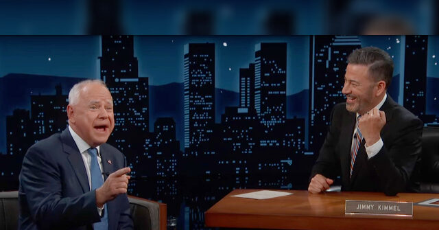 Jimmy Kimmel Goes Full Fanboy over Tim Walz: Zero Inflation, Illegal Immigration Questions in 15 Minute Interview