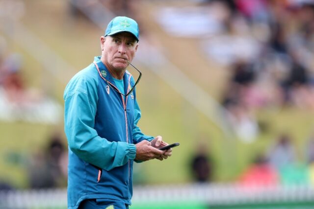 Australia's head coach Andrew McDonald will remain in charge until 2027