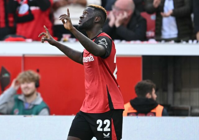 Bayer Leverkusen striker Victor Boniface missed a penalty but scored the winner against Ei