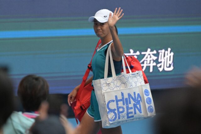 China’s Zhang Shuai, 35, has vowed to play after losing in the quarter-finals of the Chi