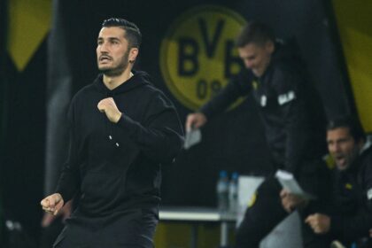 Dortmund coach Nuri Sahin is under fire just 10 games into his reign