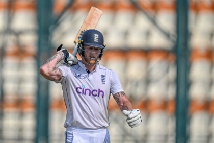 England's Ben Stokes walks back to the pavilion in Multan