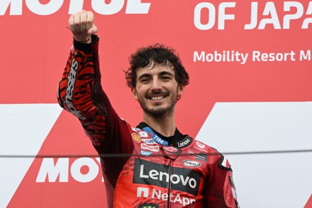 Francesco Bagnaia won the Japan MotoGP on Sunday to close the gap on championship leader J