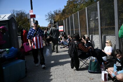 The gathering is happening at the same location that Donald Trump riled supporters before