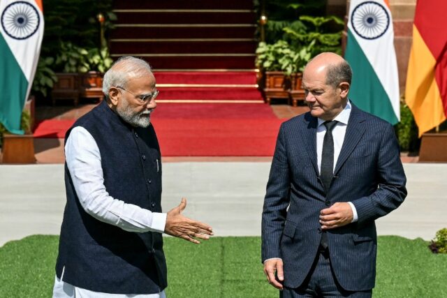 German Chancellor Olaf Scholz is on his third visit to India since last year