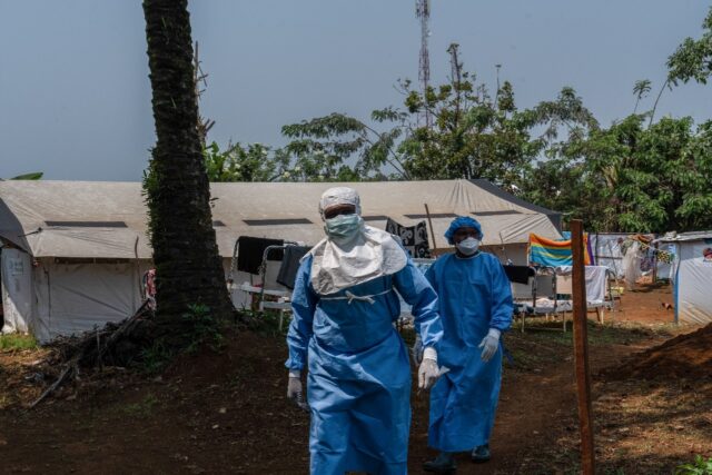 Health workers in Kamituga, in eastern Democratic Republic of Congo