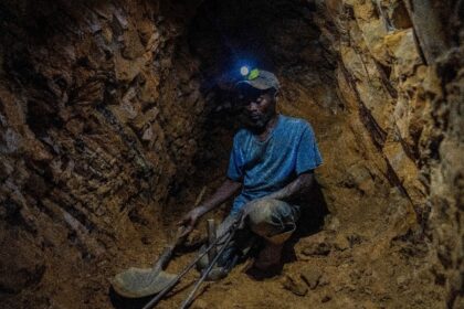 Illegal gold mining has marred the town of Kitutu in South Kivu province, polluting rivers