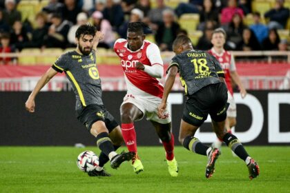 Lack of confidence?: Monaco's Breel Embolo in action on Friday but the Swiss star is witho