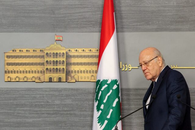 Lebanon's Mikati: "We are doing our best... to have a ceasefire within the coming hours or