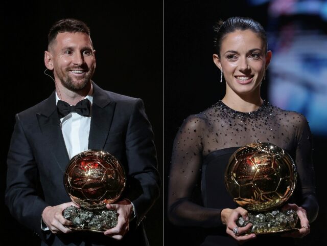 Lionel Messi (L) and Aitana Bonmati (R) won the previous edition of the Men's and Women's