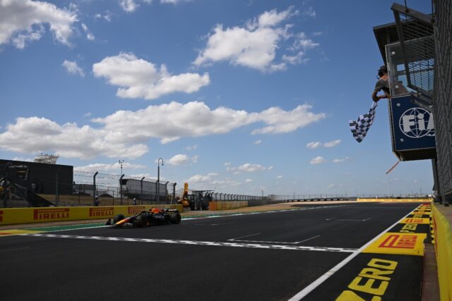 Max Verstappen takes his first chequered flag since June