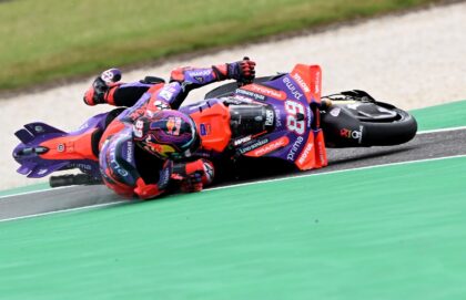 MotoGP championships leader Jorge Martin crashed during practice for the Australian race