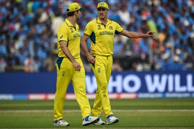 Pat Cummins (R) and Mitchell Marsh (L) are among Test stars rested for their T20 series ag