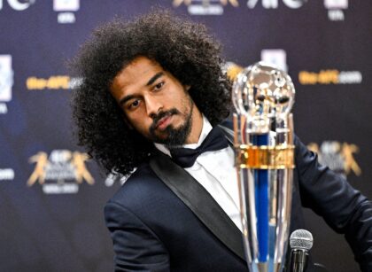 Qatar's forward Akram Afif won the AFC Player of the Year award at the Asian Football Conf