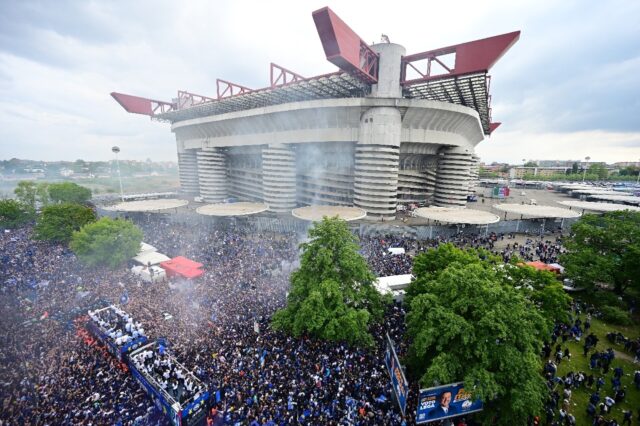 The San Siro stadium is home to both AC Milan and Inter Milan but owned by the city of Mil