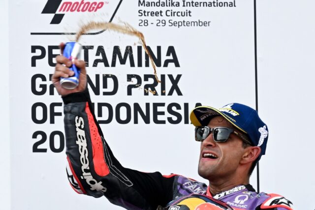 Spain's Jorge Martin won last weekend's Indonesia MotoGP