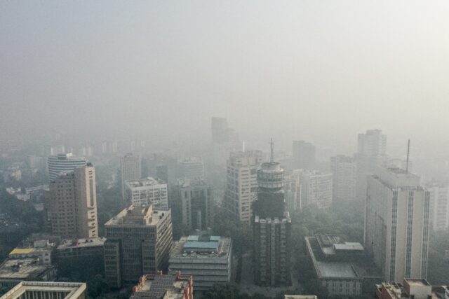 Thick smog engulfed New Delhi as air pollution fuelled by fireworks and farm stubble burni