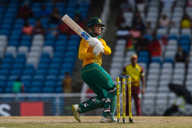 Top score: South Africa's Ryan Rickelton made 91