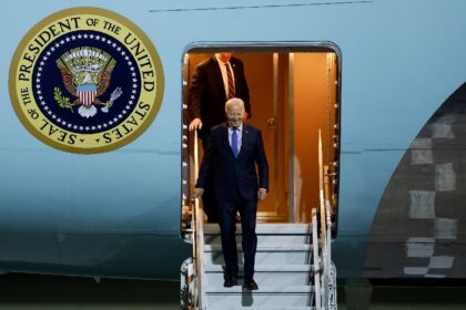 US President Joe Biden arrives in Berlin for a farewell visit to Germany and talks with Eu