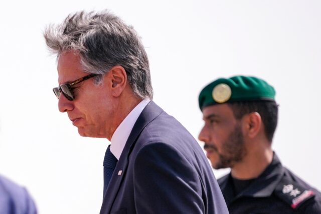 US Secretary of State Antony Blinken arrived in Riyadh on Wednesday