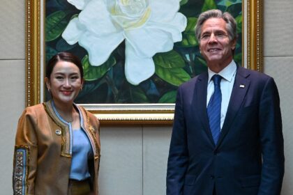 US Secretary of State Antony Blinken meets with Thailand's Prime Minister Paetongtarn Shi