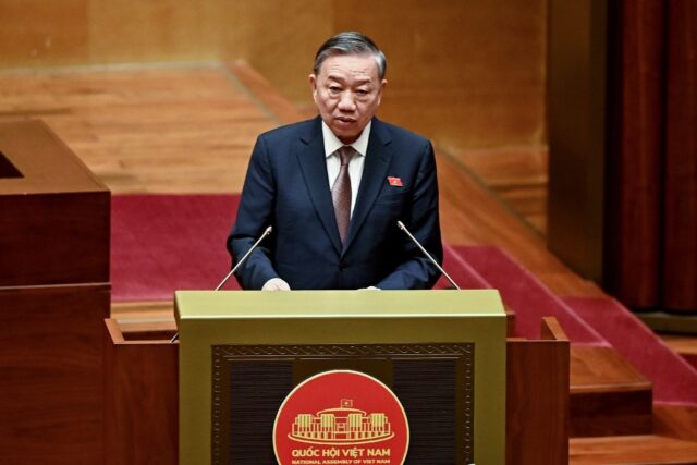 Vietnam's new Communist Party chief To Lam told the country's parliament Monday to press a