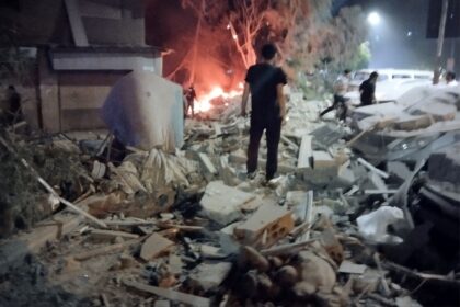 A war monitor said the target of the deadly Israeli air strike on the Syrian capital was a