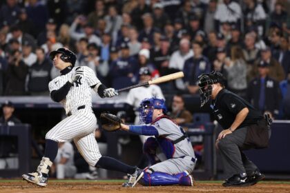 New York's Anthony Volpe hits a grand slam home run to put the Yankees ahead to stay in a