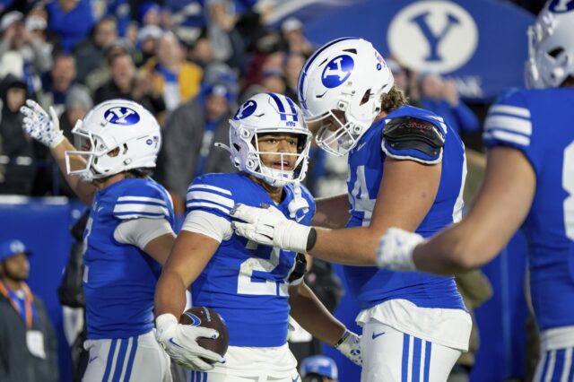 No. 13 BYU Outlasts Oklahoma State To Remain Undefeated, Winning 38-35 ...