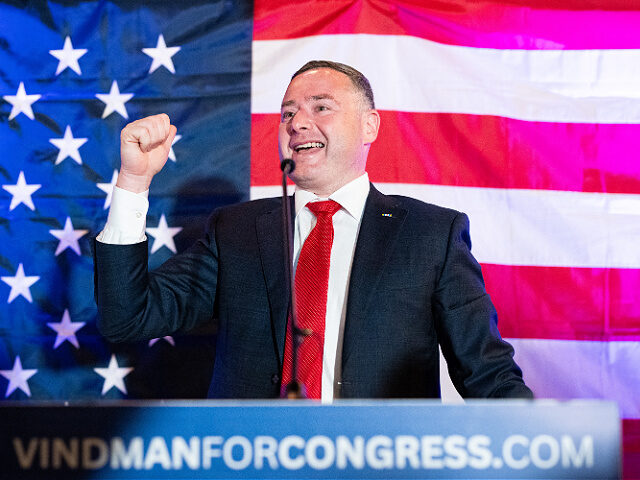 UNITED STATES - NOVEMBER 5: Eugene Vindman delivers his victory speech at his Election Nig