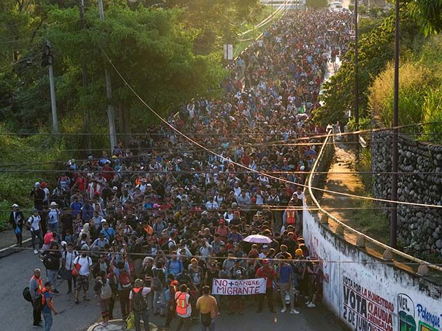 Migrants depart Tapachula, Mexico, in hopes to reach the country's northern border and ult