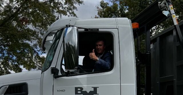 Watch: GOP Rep. Moore Arrives at Polling Precinct in Garbage Truck — 'Today Is the True Day to Take Out the Trash'