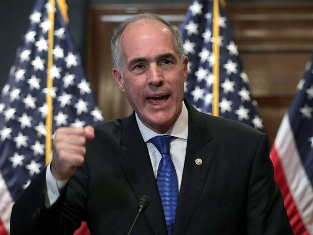 WASHINGTON, DC - SEPTEMBER 25: U.S. Sen. Robert Casey (D-PA) speaks during a news conferen