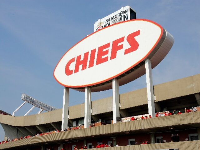 KANSAS CITY, MO - SEPTEMBER 11: An exterior view of the eastern face of Arrowhead Stadium