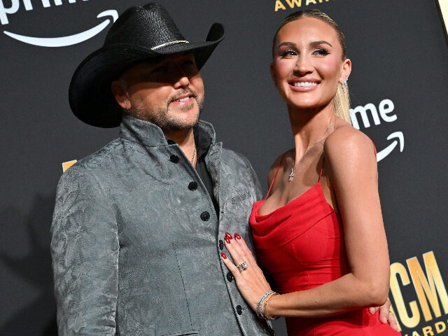 FRISCO, TEXAS - MAY 11: Jason Aldean and Brittany Aldean attend the 58th Academy of Countr