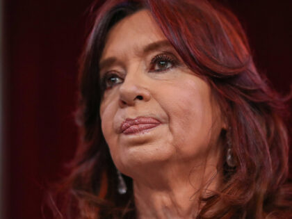 Argentina's Vice-President Cristina Fernandez de Kirchner attends the inauguration of