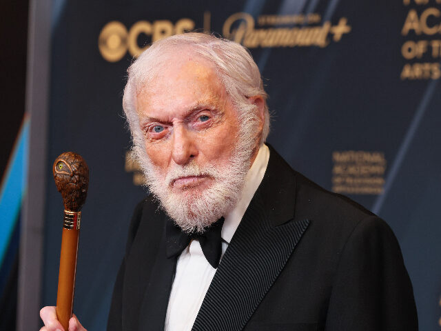 LOS ANGELES, CALIFORNIA - JUNE 07: Dick Van Dyke, winner, poses at the 51st annual Daytime